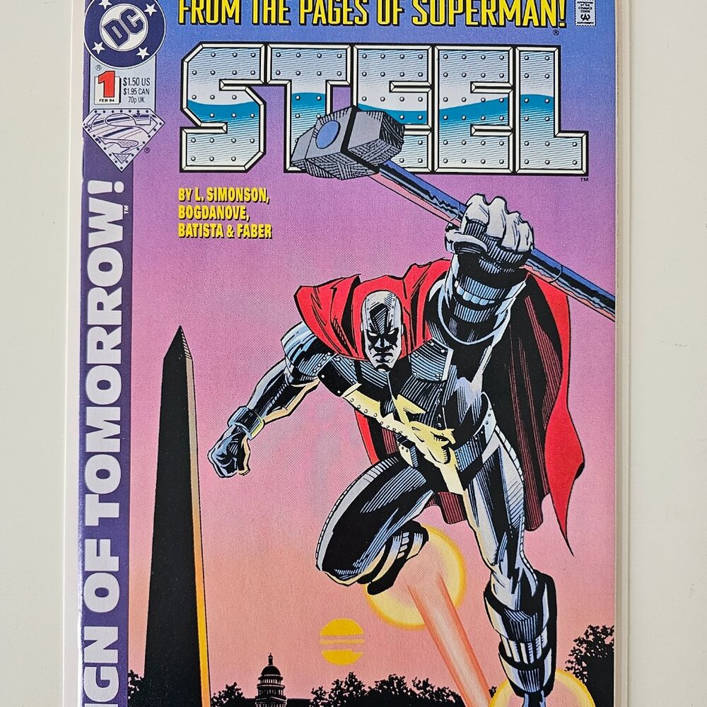 STEEL #1 Feb 1994 DC Comics From The Pages of Superman! Reign of Tomorrow! VF/NM
